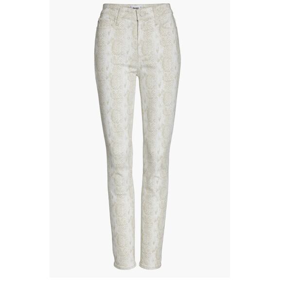 PAIGE Hoxton Ultra Skinny Ankle High Rise Jeans Sonoran Snake Size 26 - Picture 6 of 14
